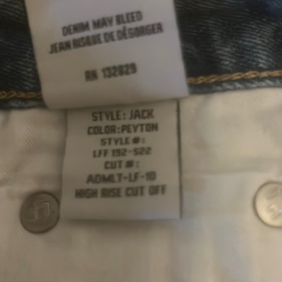 Lovers And Friends Women’s High Rise Cut Off Size 25  NWT - Picture 5 of 6